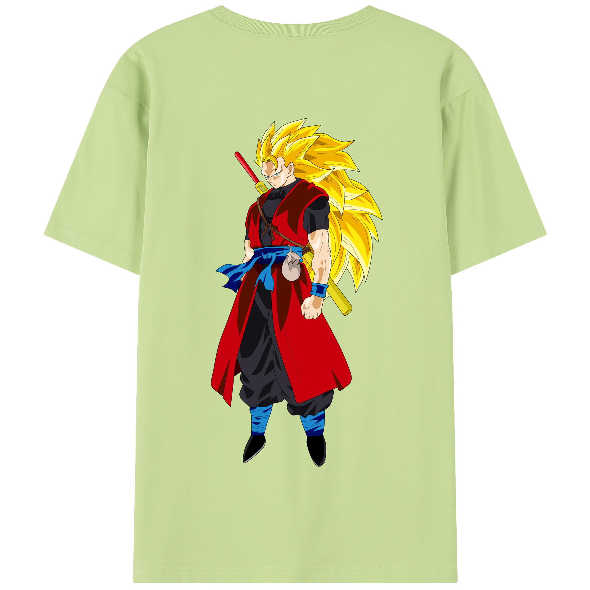 （画像用） ドラゴンボール トランクス（Torankusu）DRAGON BALL Trunks 綿100％半袖Tシャツ（背面プリント）